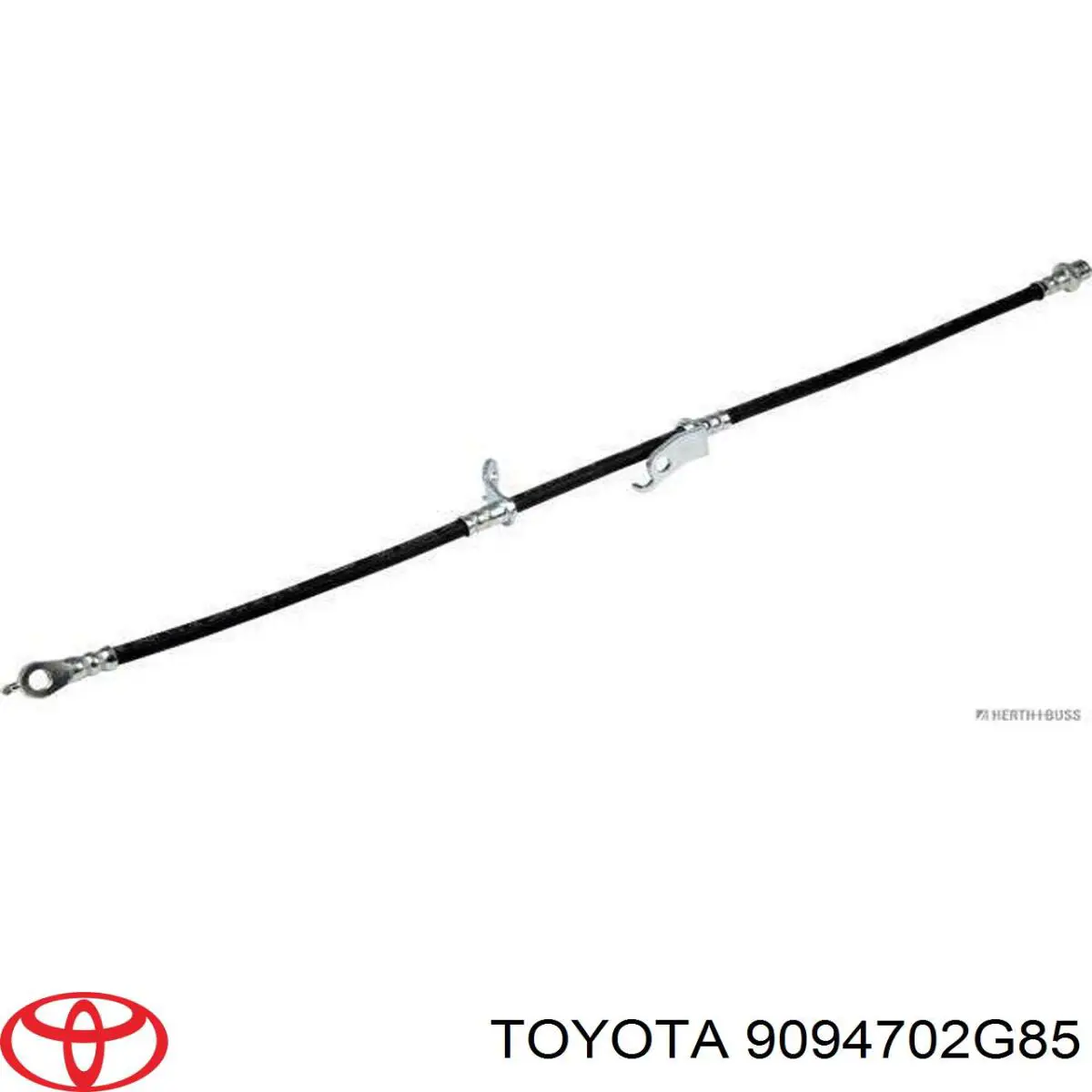 Шланг гальмівний передній, правий Toyota 9094702G85 ціна, від 15.67 USD