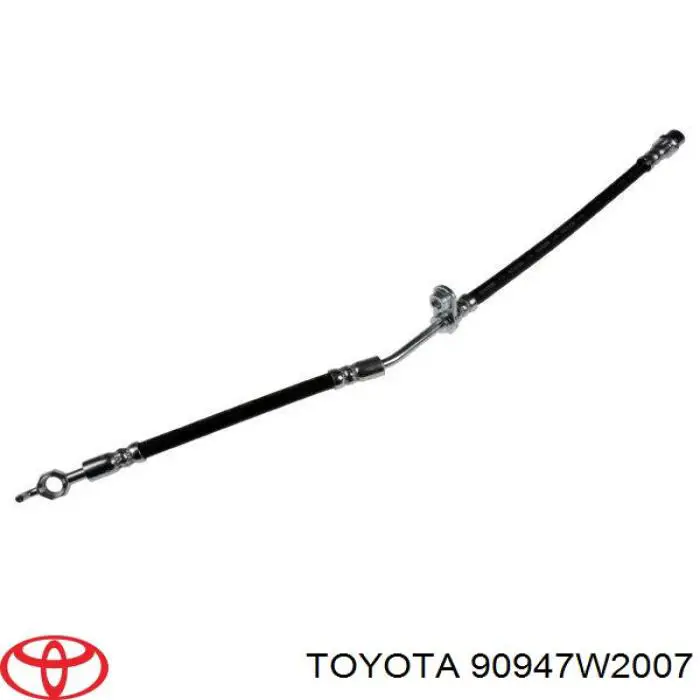 Шланг гальмівний передній, правий Toyota 90947W2007 ціна, від 20.91 USD