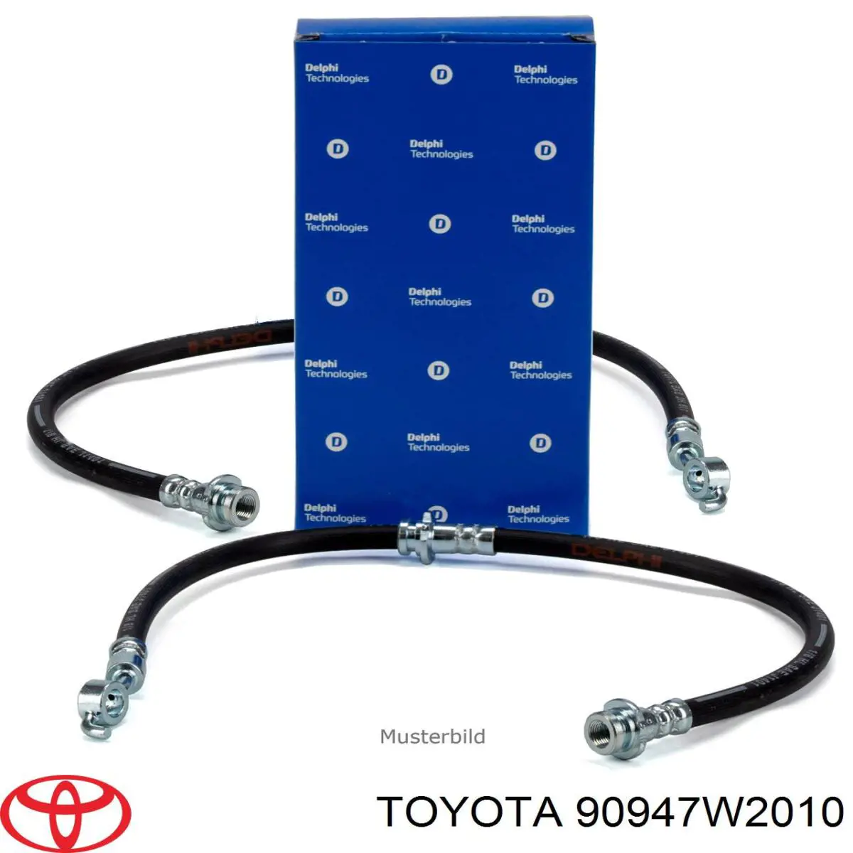 Купити 90947W2010 Toyota Шланг гальмівний задній, лівий
