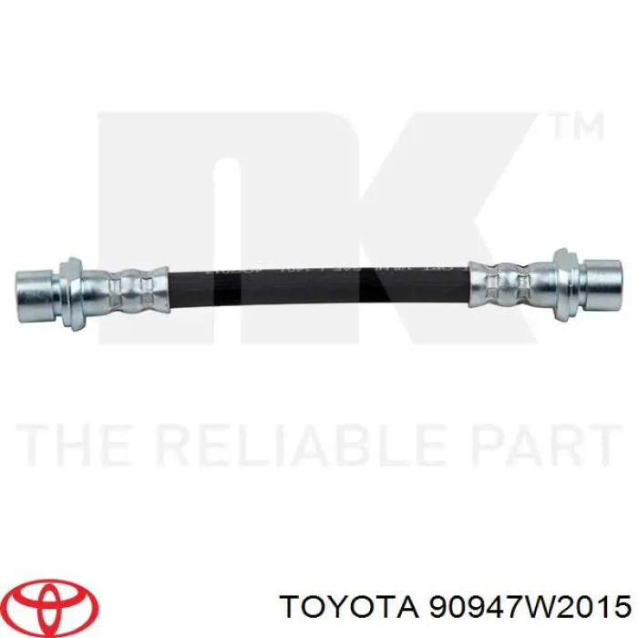 Шланг гальмівний задній, правий Toyota 90947W2015 ціна, від 5.24 USD