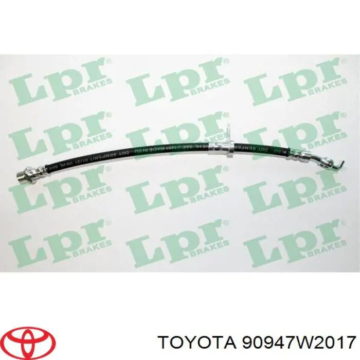 Купити 90947W2017 Toyota Шланг гальмівний задній, правий