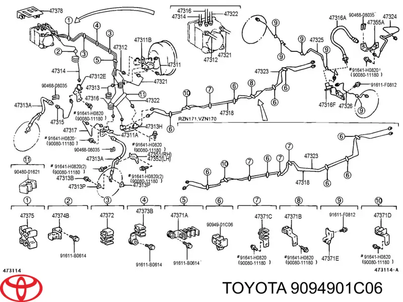  9094901C06 Toyota