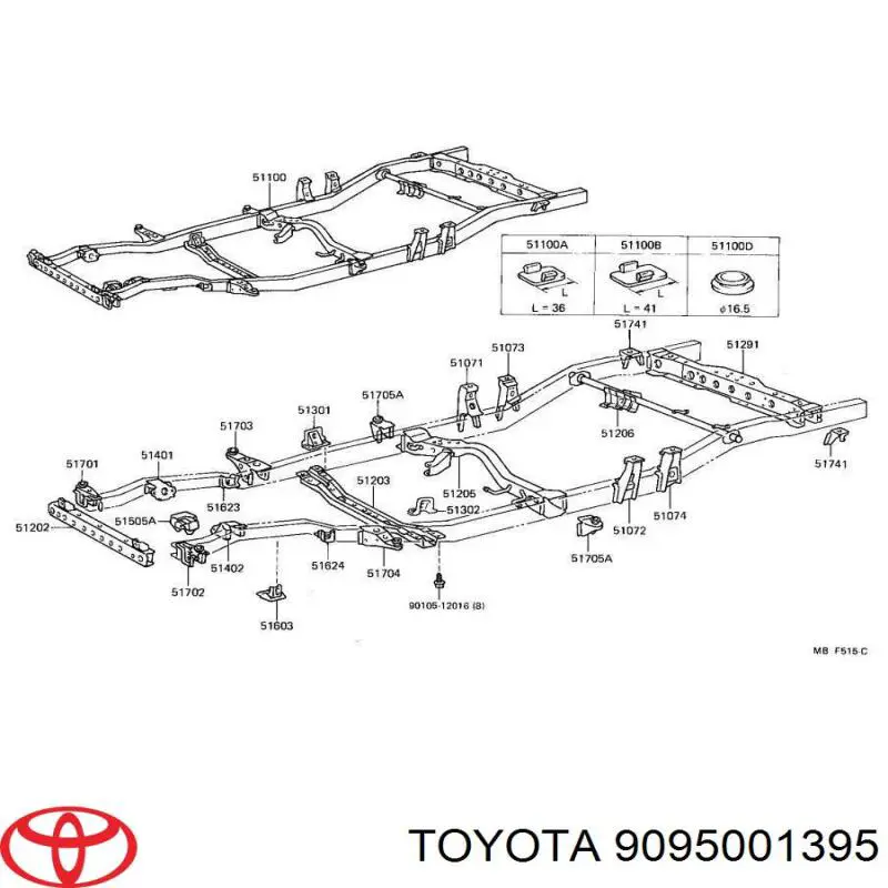 9095001395 Toyota 