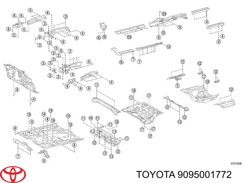  9095001772 Toyota