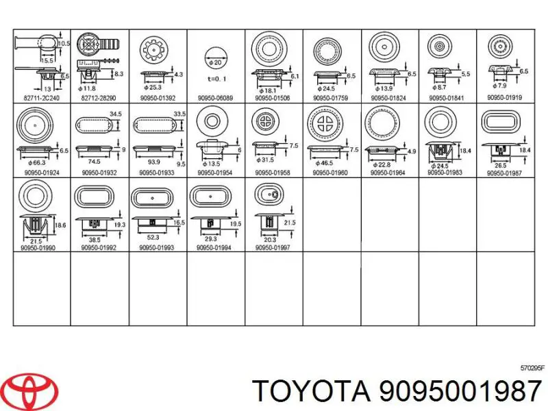  9095001987 Toyota