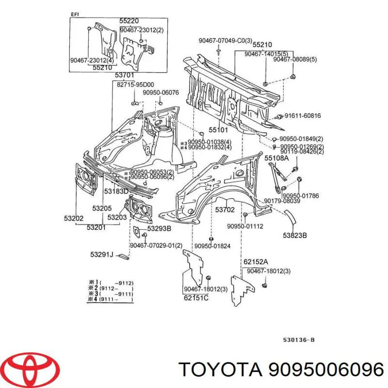 Купити 9095006096 Toyota 
