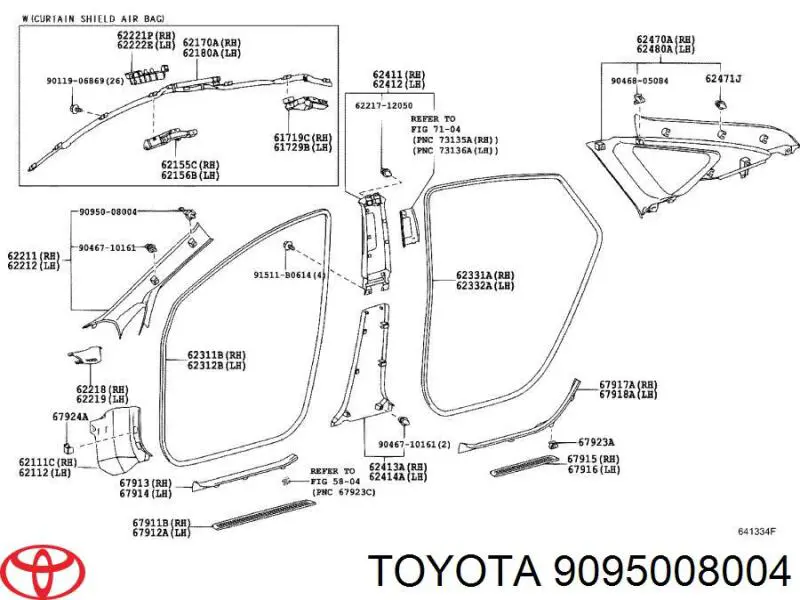 Купити 95855538500 Porsche Пістон (кліп) кріплення обшивки дверей