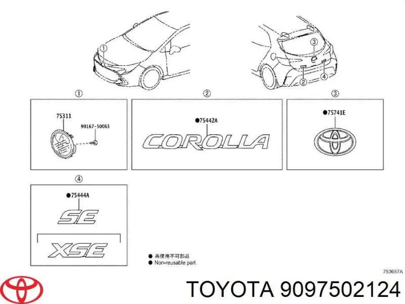9097502124 Toyota 