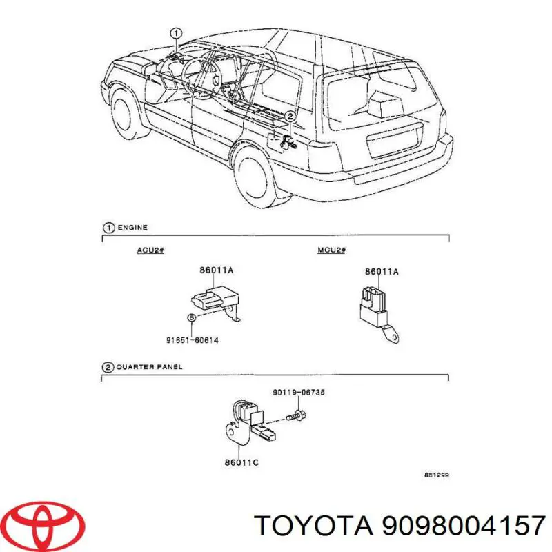  Toyota 9098004157 ціна, від 3.80 USD