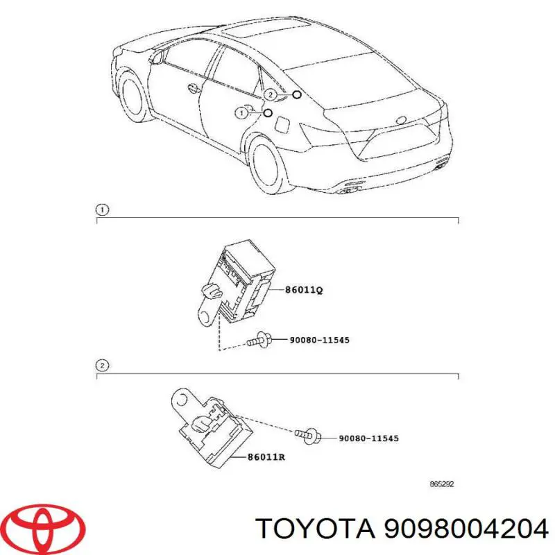  Toyota 9098004204 ціна, від 7.36 USD