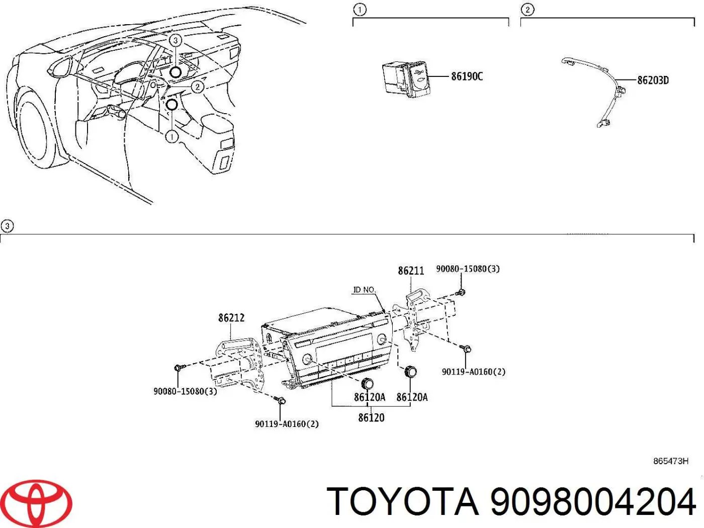 9098004204 Toyota 