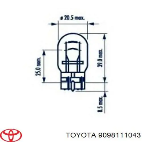 Лампи Toyota 9098111043 ціна, від 1.65 USD