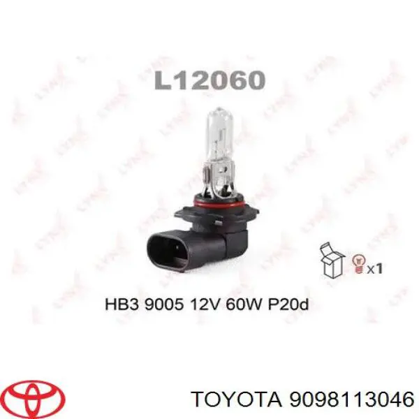 9098113046 Toyota лампочка галогенна