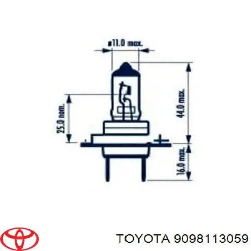 Лампочка галогенна 9098113059 Toyota