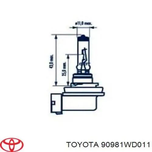 90981WD011 Toyota 