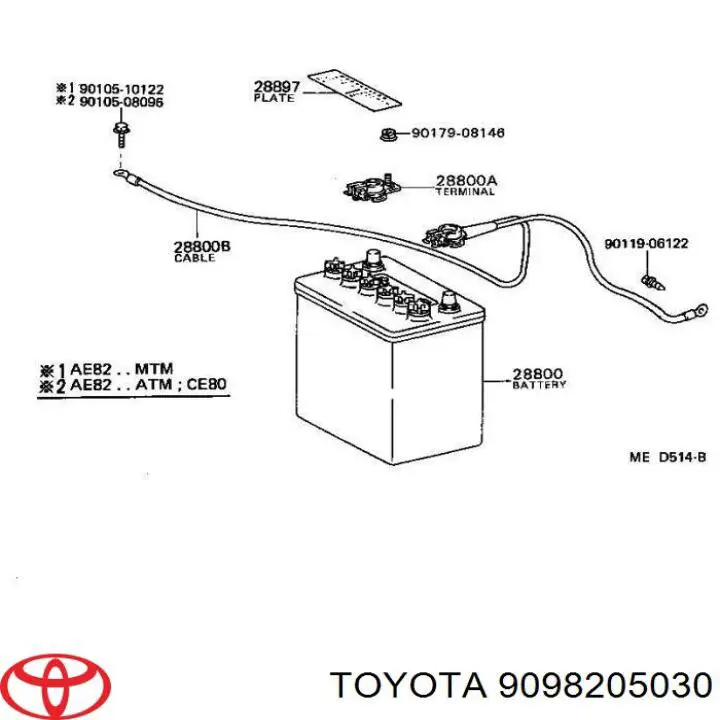 9098205030 Toyota 