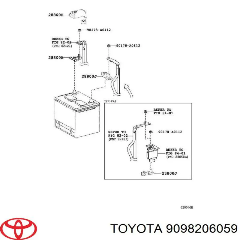 Клема акумулятора (АКБ) Toyota 9098206059 ціна, від 13.47 USD