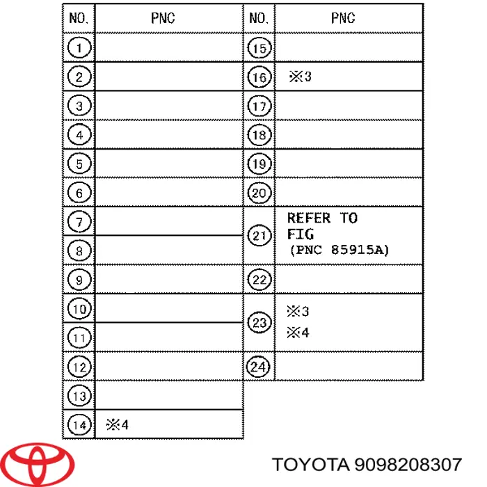  Toyota 9098208307 ціна, від 4.98 USD