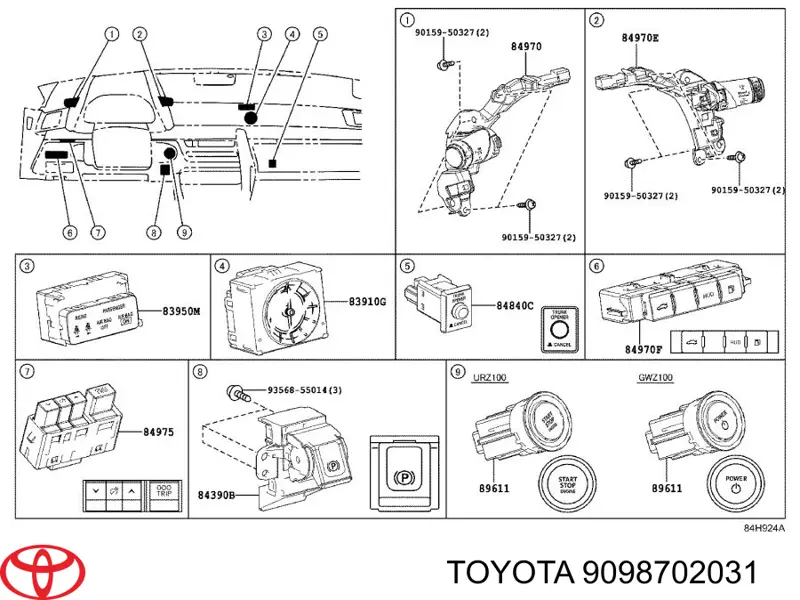  Toyota 9098702031 ціна, від 22.10 USD
