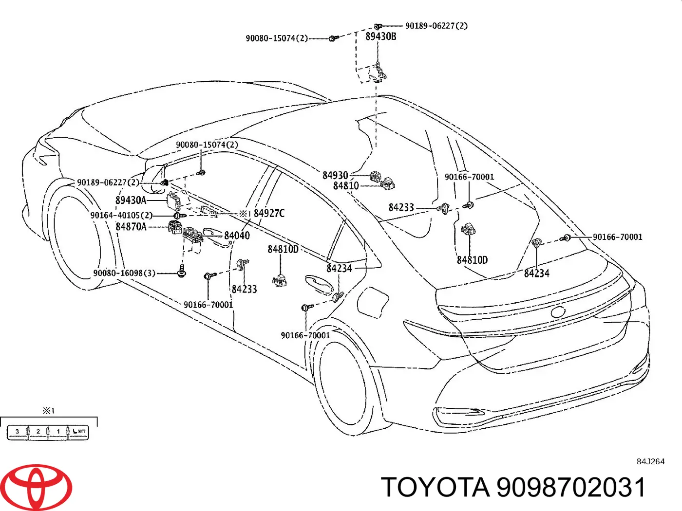 9098702031 Toyota 