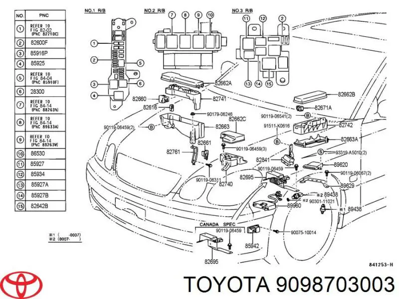 Реле вентилятора на Toyota Carina E T19