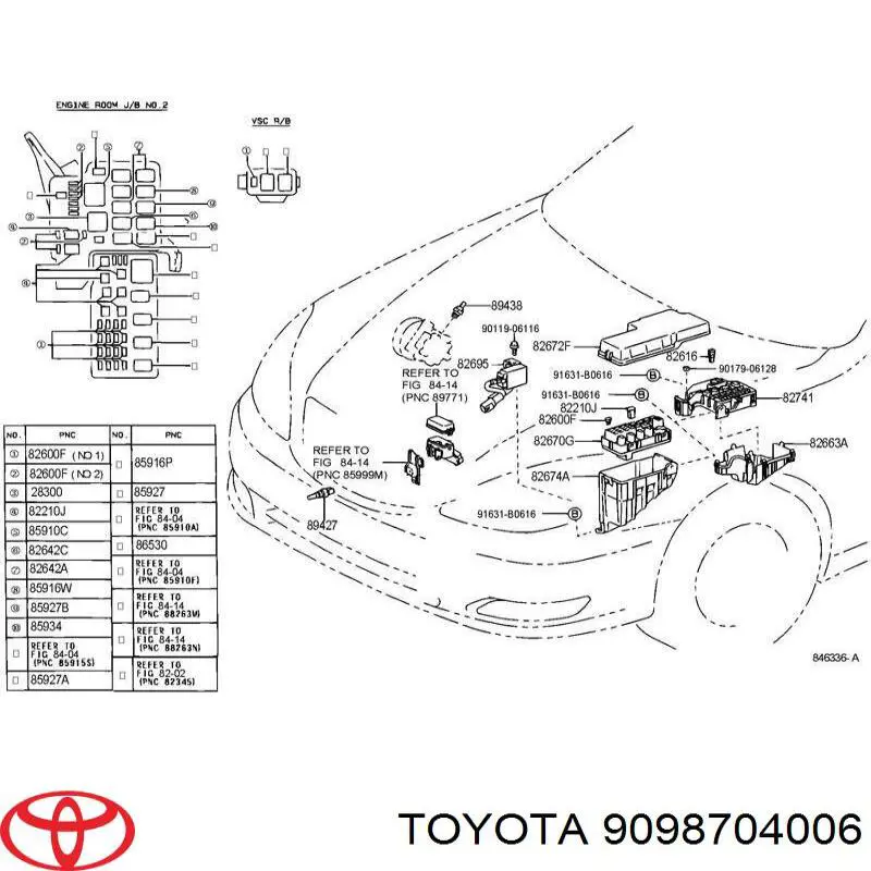 9098704006 Toyota 