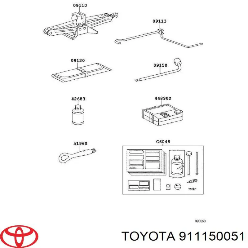 Купити 911150051 Toyota Домкрат