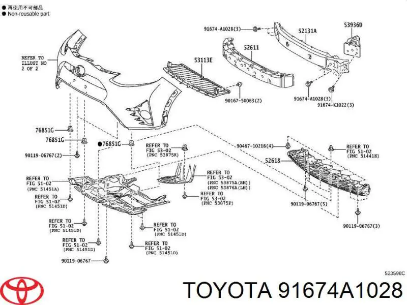  91674A1028 Toyota