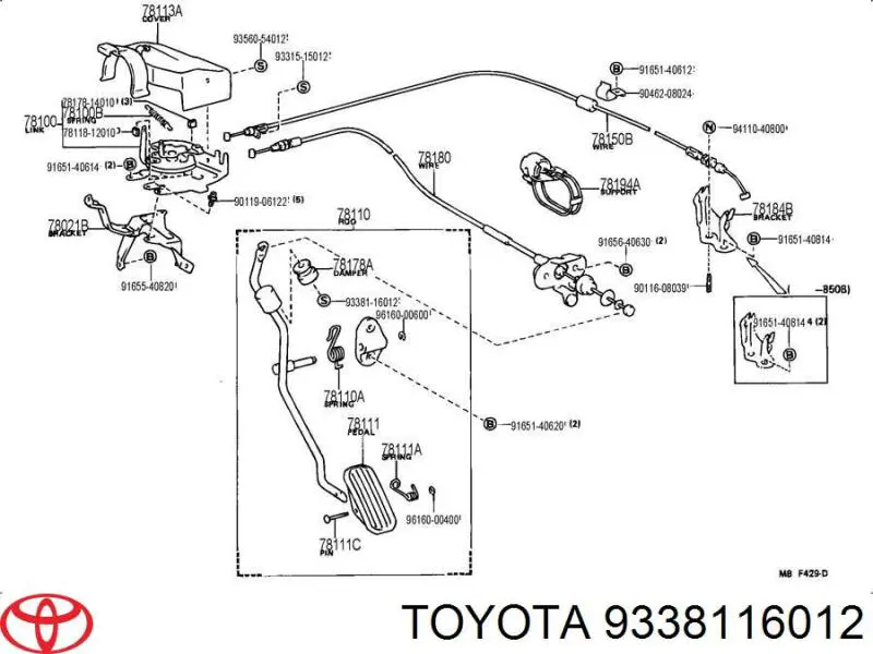  9338116012 Toyota