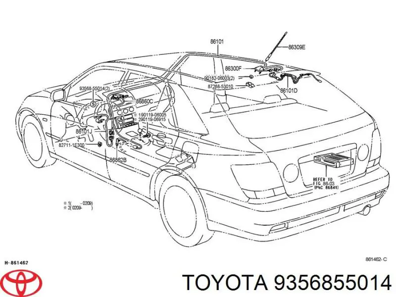  Toyota 9356855014 ціна, від 0.48 USD