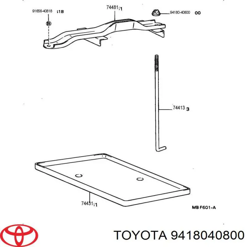 Купити 9418040800 Toyota Болт/гайка кріплення