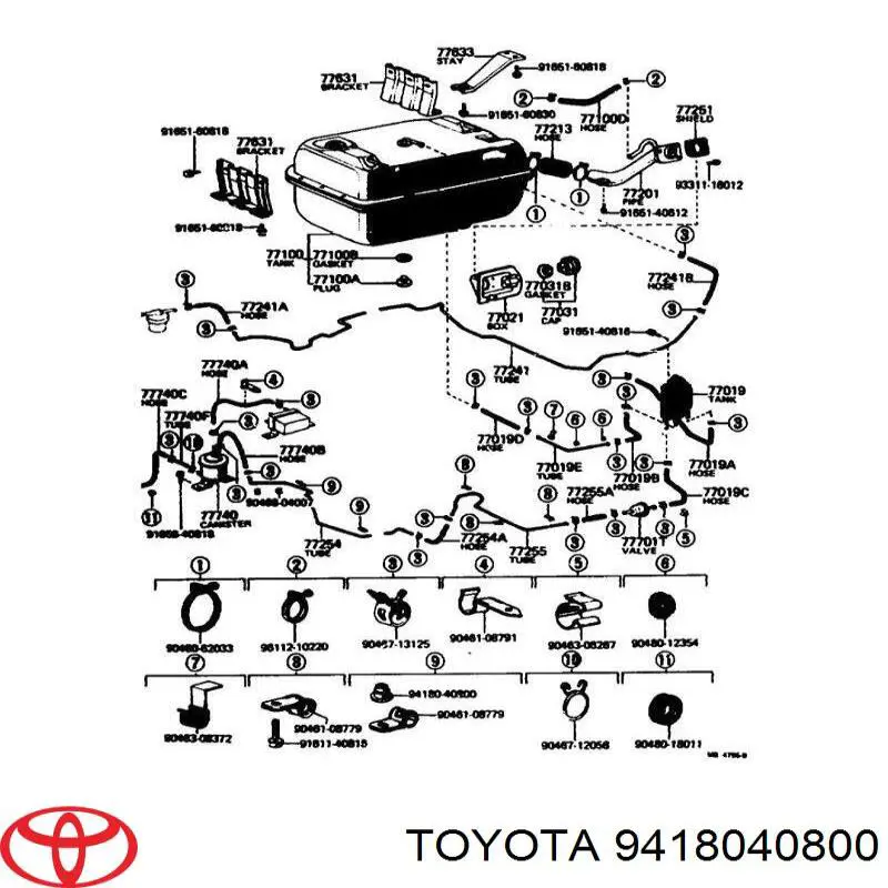 Болт/гайка кріплення Renault (RVI) 8200708891 ціна, від 1.17 USD