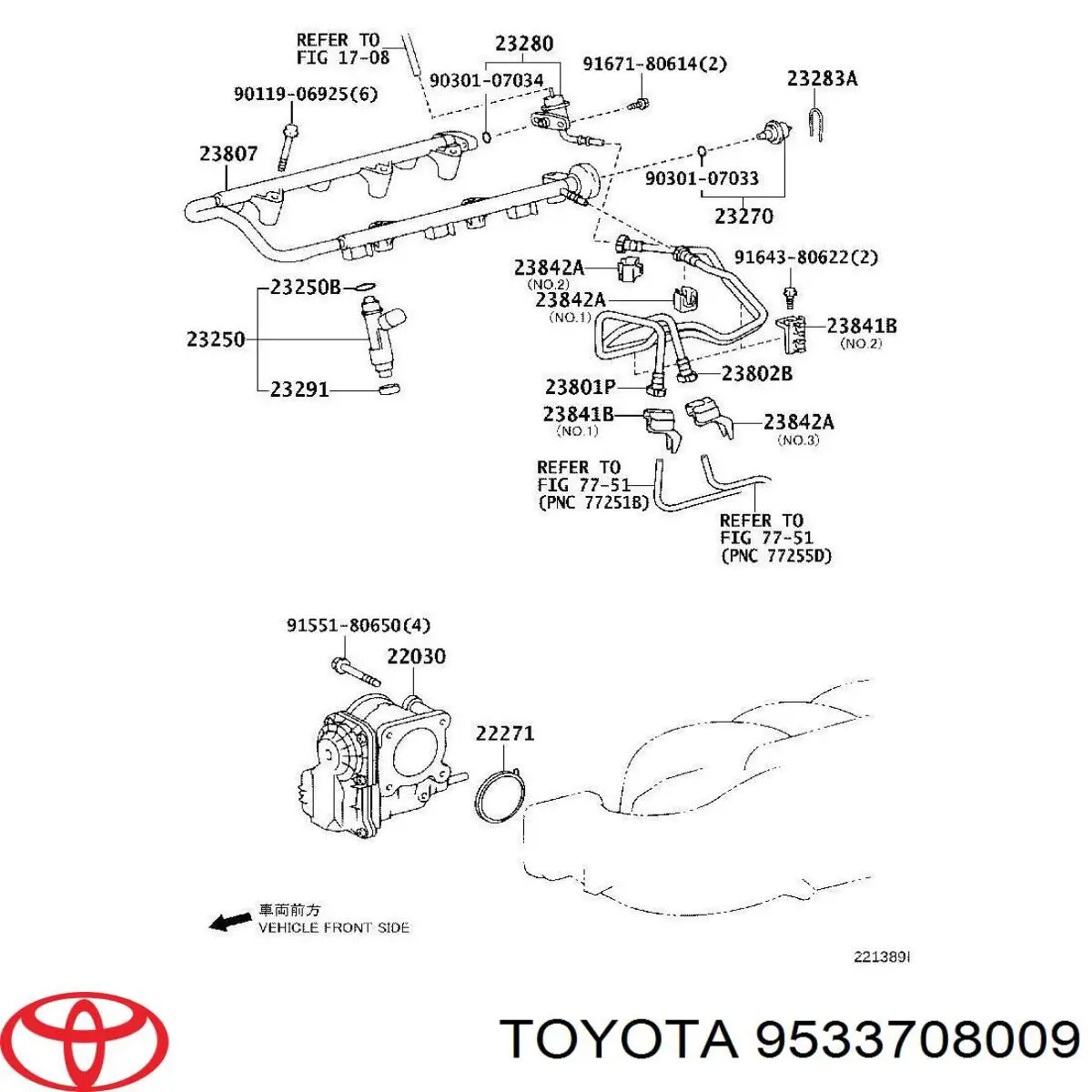 9533708009 Toyota 