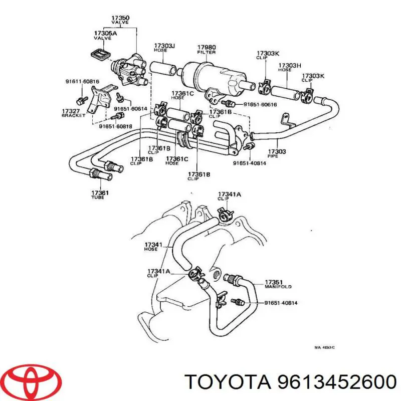 Хомут пильовика кермової рейки Toyota Yaris (P10) (Тойота Яріс)