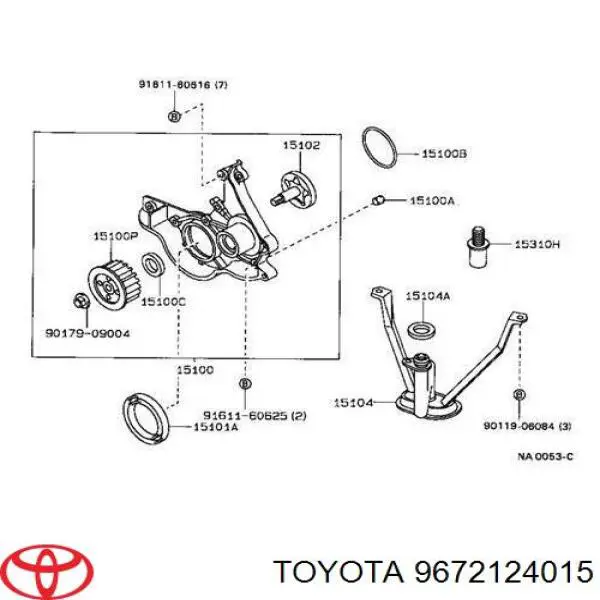 Прокладка адаптера маслянного фільтра Toyota Corolla (E8) (Тойота Королла)