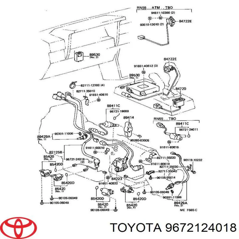 Купити 9672124018 Toyota Ущільнююче кільце патрубка радіатора