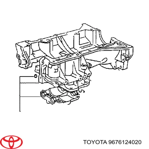 9676124020 Toyota прокладка піддону картера двигуна