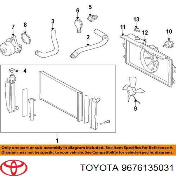 Ущільнююче кільце системи охолодження Toyota 9671135031 ціна, від 2.78 USD