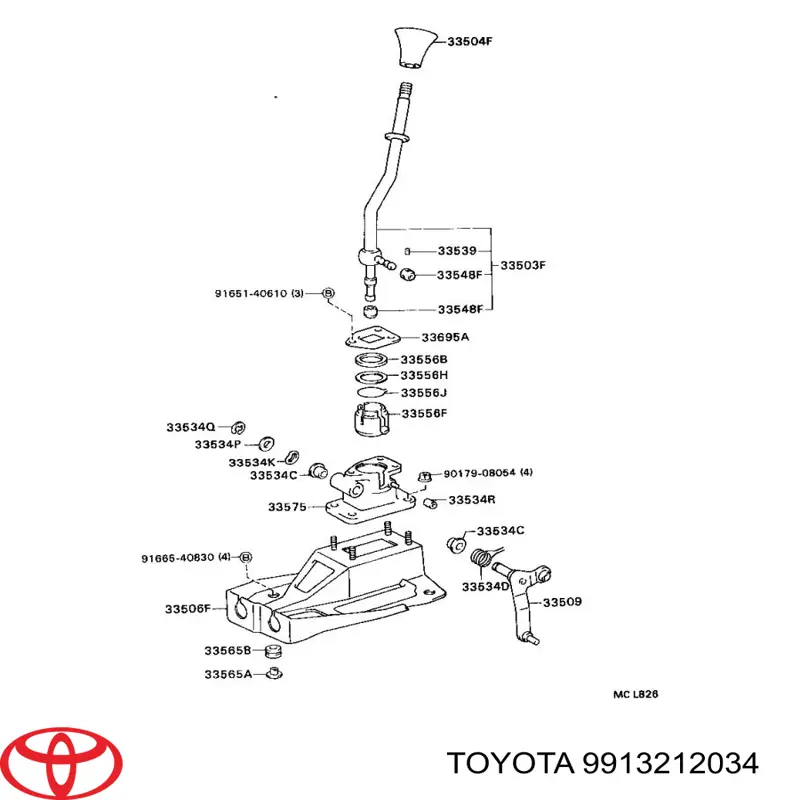 9913212034 Toyota лампочка плафону освітлення салону/кабіни