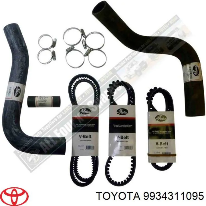 Клиновий ремінь Toyota 9934311095 ціна, від 15.29 USD