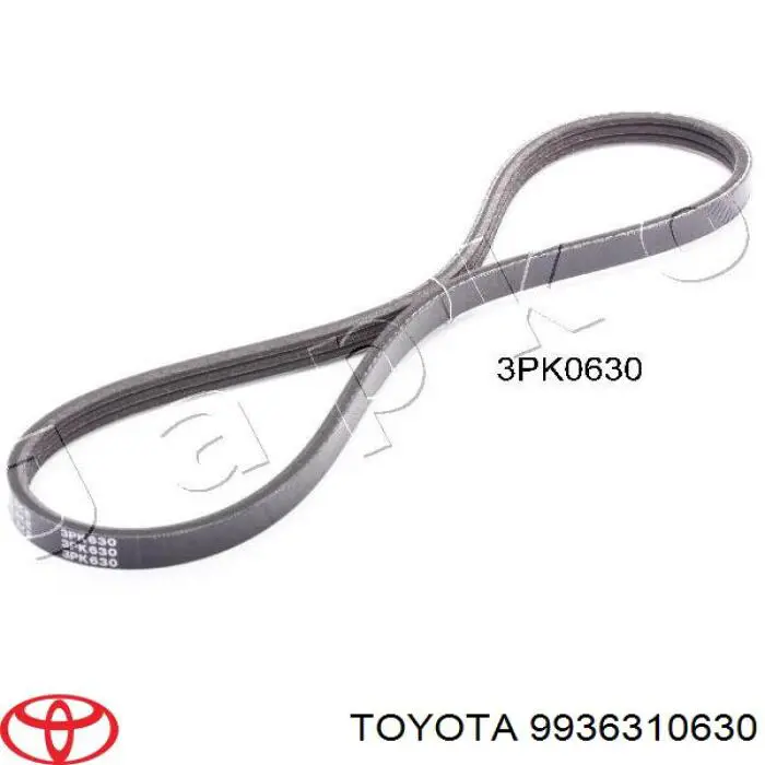 Ремінь приводний, агрегатів 9936310630 Toyota