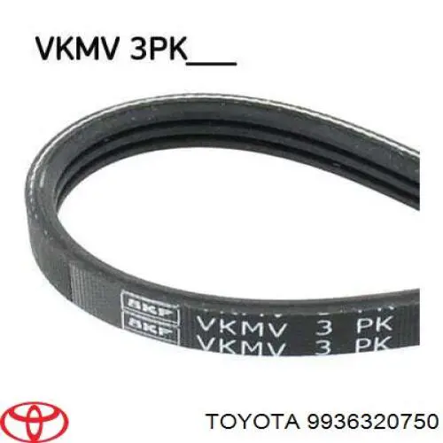  Ремінь генератора Toyota Camry 4