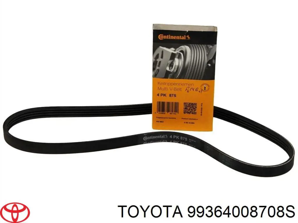 Клиновий ремінь Toyota 99364008708S ціна, від 5.30 USD
