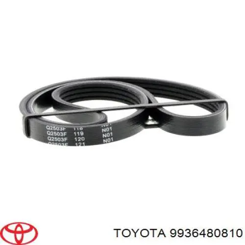 Ремінь приводний, агрегатів 9936480810 Toyota