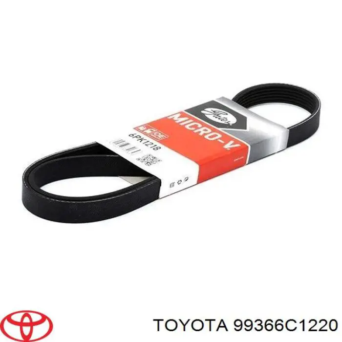 Клиновий ремінь Toyota 99366C1220 ціна, від 11.68 USD