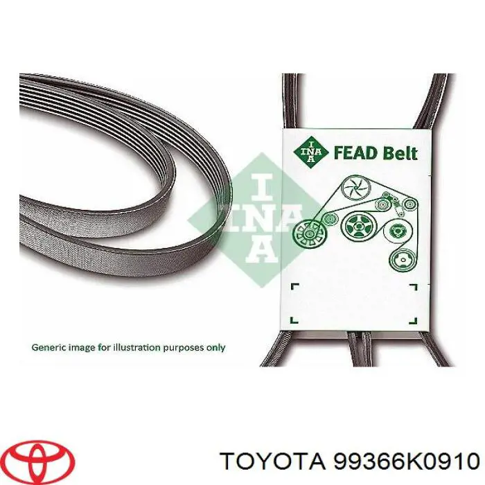 Ремінь генератора 99366K0910 Toyota