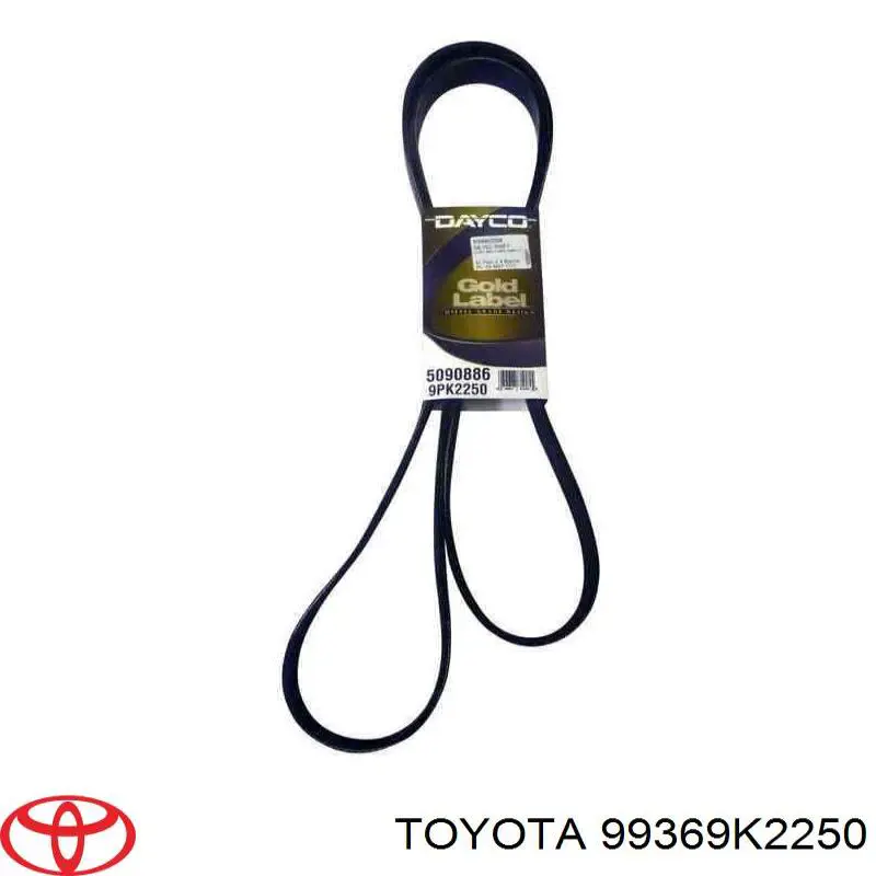 Купити 99369K2250 Toyota Ремінь генератора