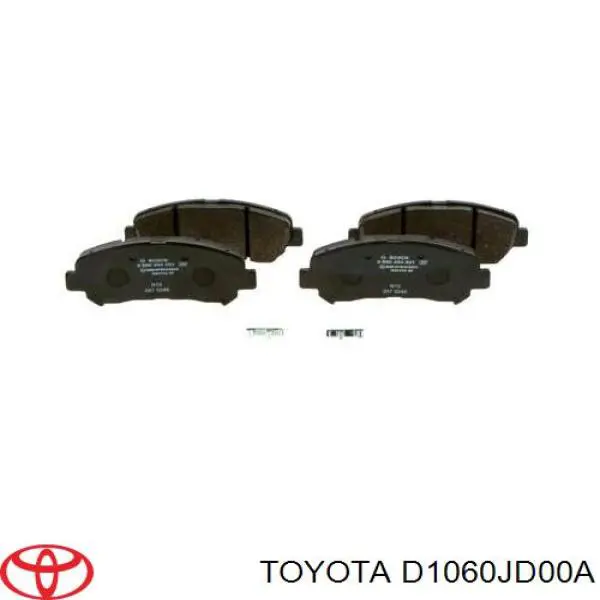 Колодки гальмівні передні, дискові D1060JD00A Toyota