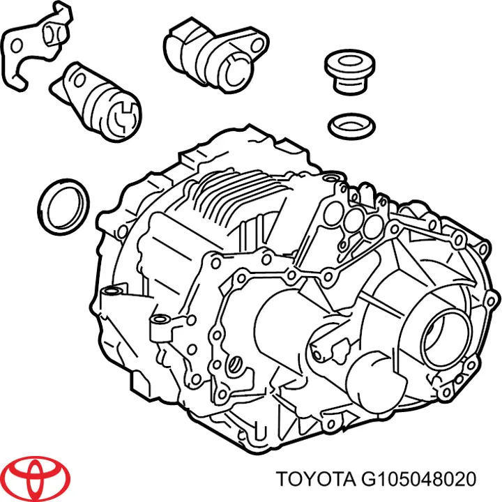 G105048020 Toyota міст задній