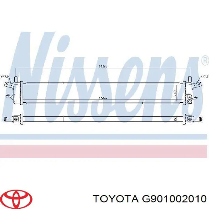 G901002010 Toyota Радіатор інвертора
